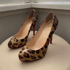 Christian Louboutin animal print pumps size 39